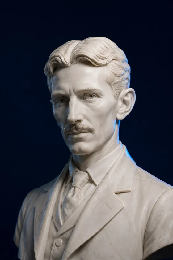 Escultura de Nikola Tesla